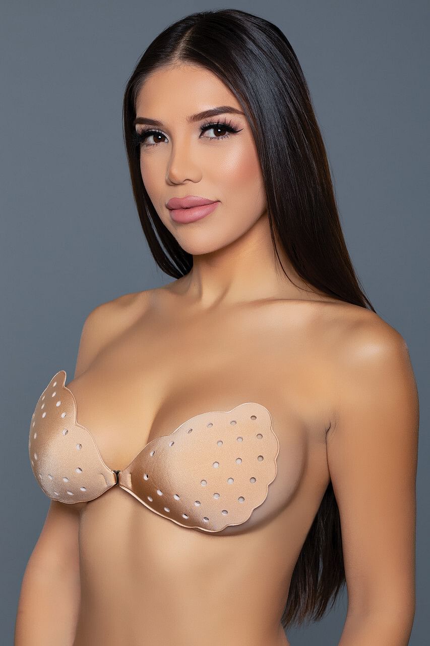 Scalloped Edge Bra Adhesive Nude