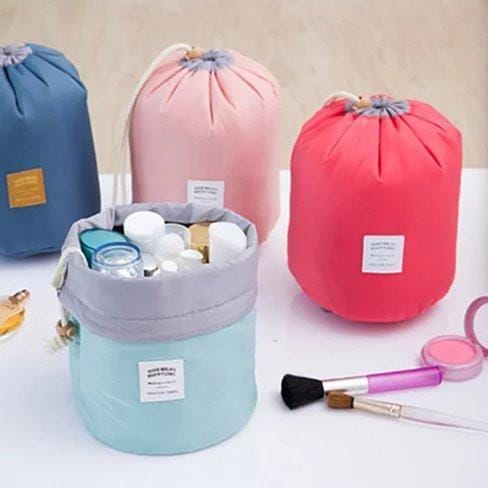 Carry-All Travel Cosmetic And Jewelry Pouch In 4 Color Choice