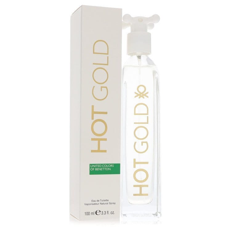 Hot Gold by Benetton Eau De Toilette Spray 3.3 oz (Women)