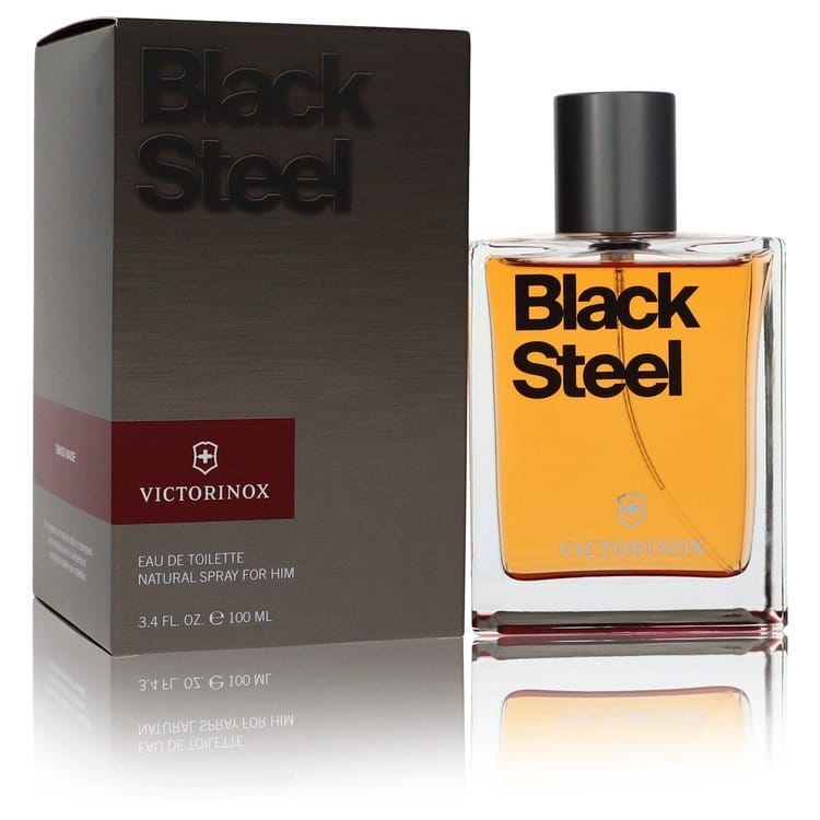 Swiss Army Black Steel by Victorinox Eau De Toilette Spray 3.4 oz (Men)