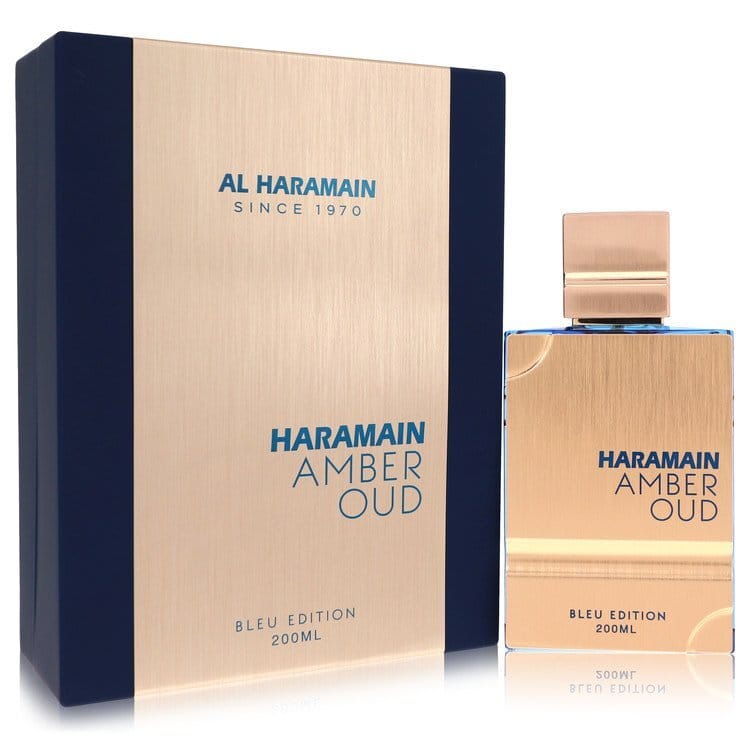 Al Haramain Amber Oud Bleu by Al Haramain Eau De Parfum Spray with Refillable Atomizer 6.7 oz (Men)
