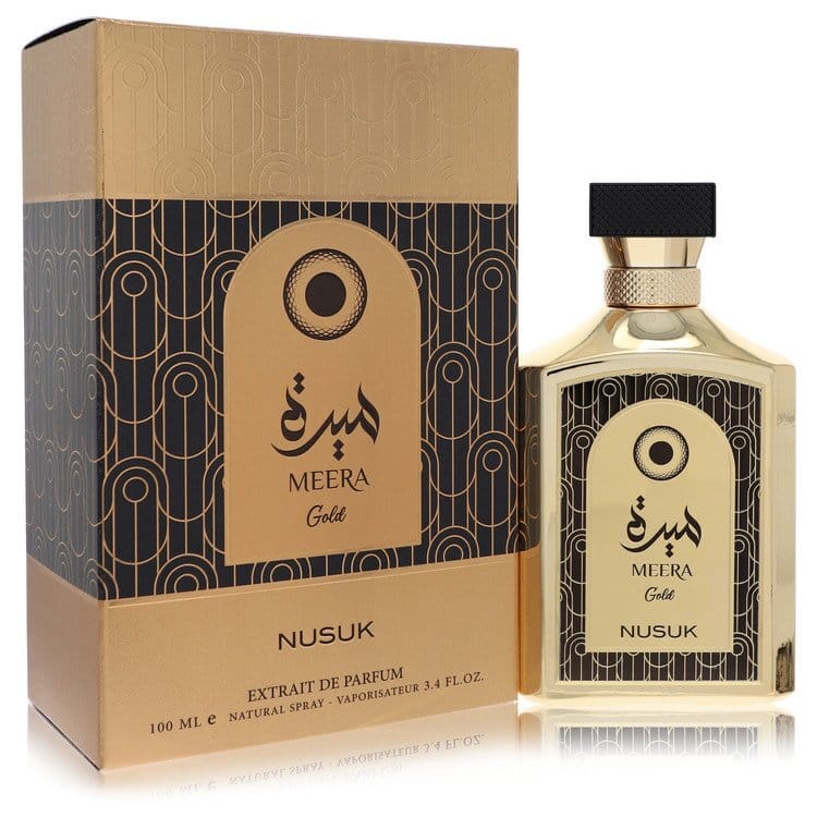 Nusuk Meera Gold by Nusuk Extrait De Parfum Spray (Unisex) 3.4 oz (Men)