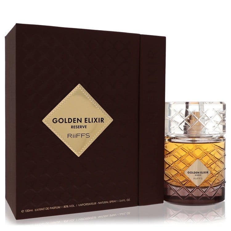Riiffs Golden Elixir Reserve by Riiffs Extrait De Parfum Spray (Unisex) 3.4 oz (Men)