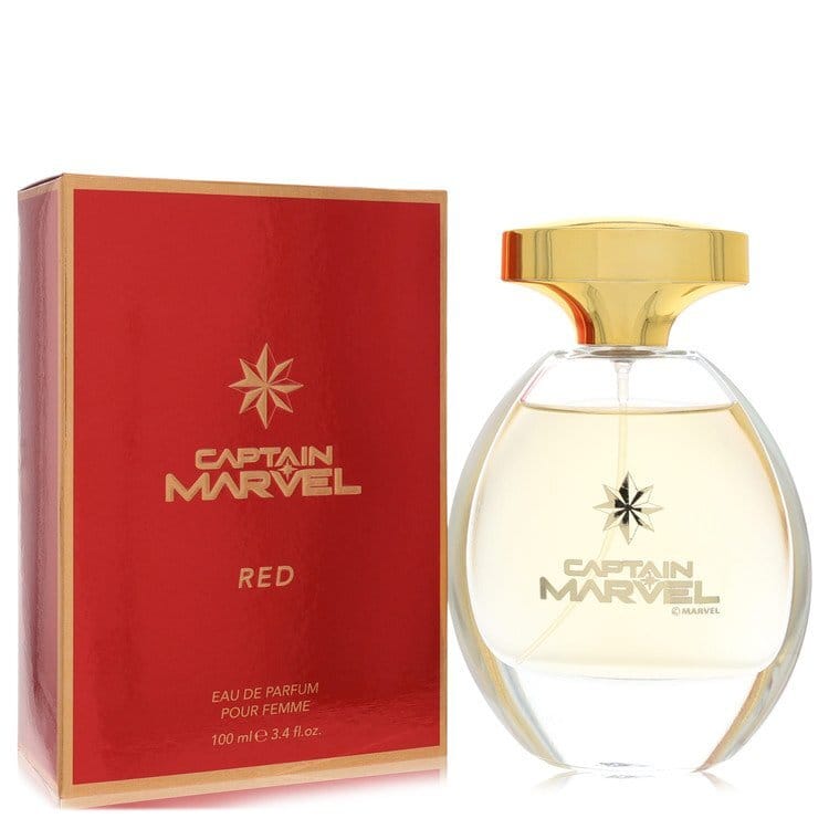 Captain Marvel Red by Marvel Eau De Parfum Spray 3.4 oz (Women)