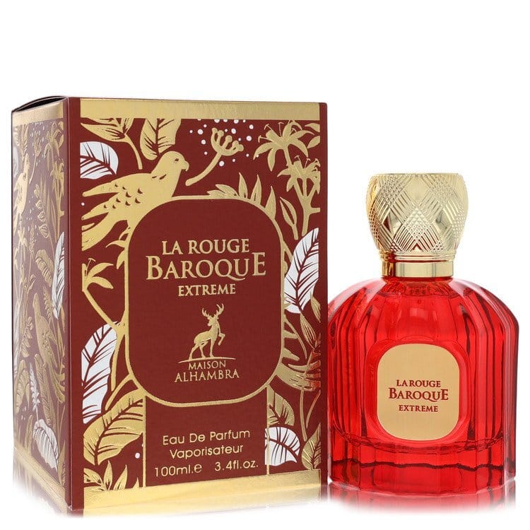 Maison Alhambra Baroque Rouge Extreme by Maison Alhambra Eau De Parfum Spray (Unisex) 3.4 oz (Women)