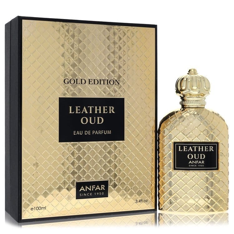 Anfar Leather Oud Gold Edition by Anfar Eau De Parfum Spray 3.4 oz (Men)