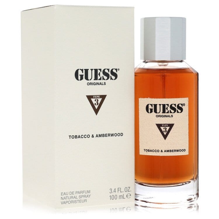 Guess Originals Type 3 Tabacco & Amberwood by Guess Eau De Parfum Spray 3.4 oz (Men)