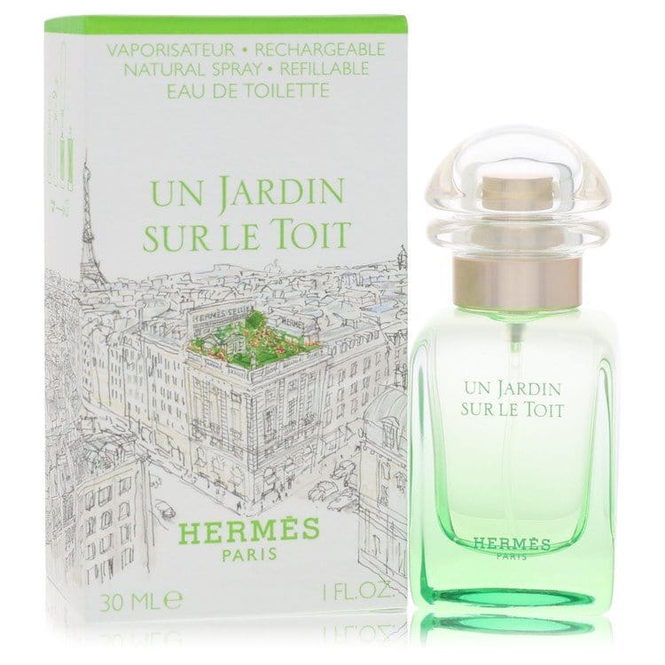Un Jardin Sur Le Toit by Hermes Eau De Toilette Spray 1.0 oz (Men)