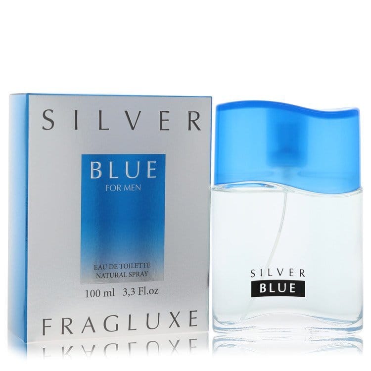 Fragluxe Silver Blue by Fragluxe Eau De Toilette Spray 3.3 oz (Men)