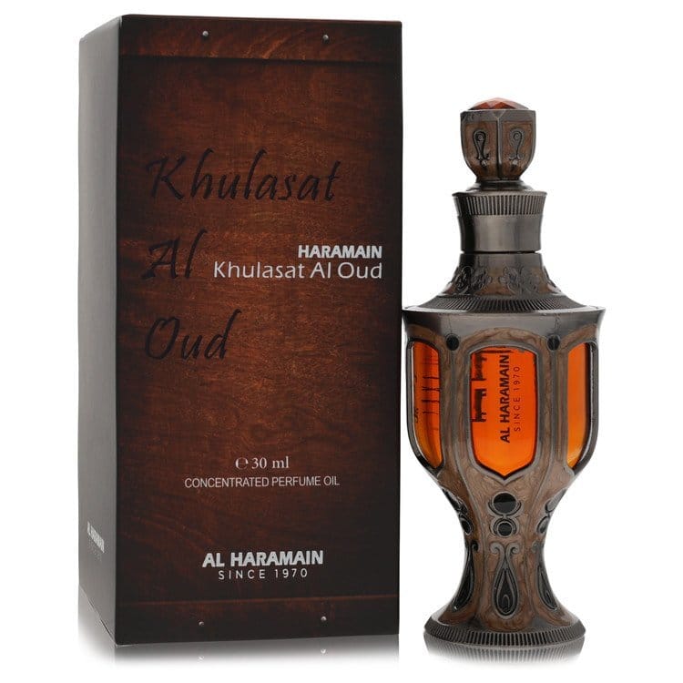 Al Haramain Khulasat Al Oud by Al Haramain Concentrated Perfume Oil 1.01 oz (Men)