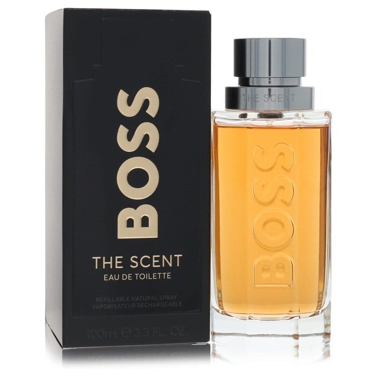 Boss The Scent by Hugo Boss Eau De Toilette Refillable Spray 3.3 oz (Men)