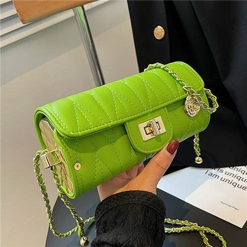 Unique Cylinder Design Fashion Wholesale Women Handbag - Green