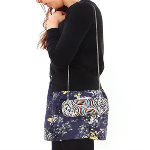 LO2365 - Imitation Rhodium White Metal Clutch with Top Grade Crystal in Multi Color - Image 5
