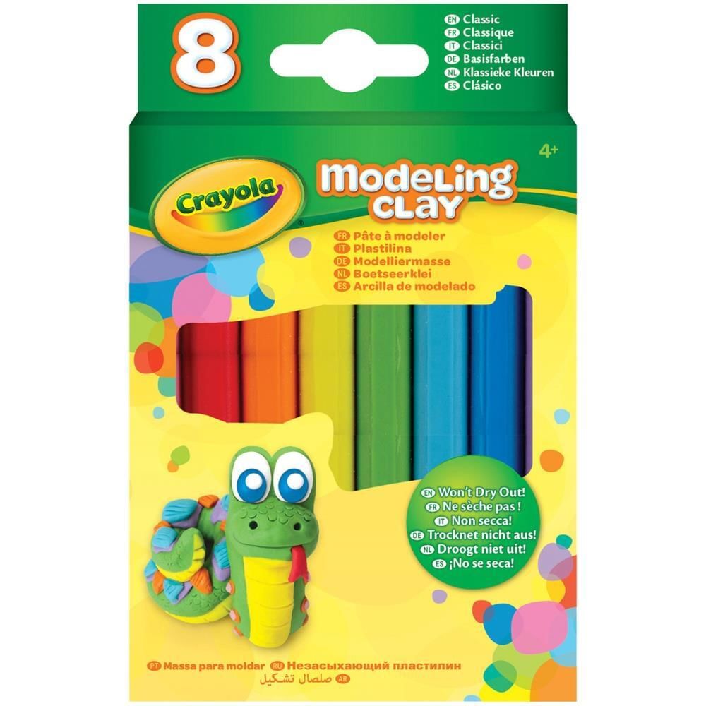 Crayola Modeling Clay .6oz 8Basic Colors