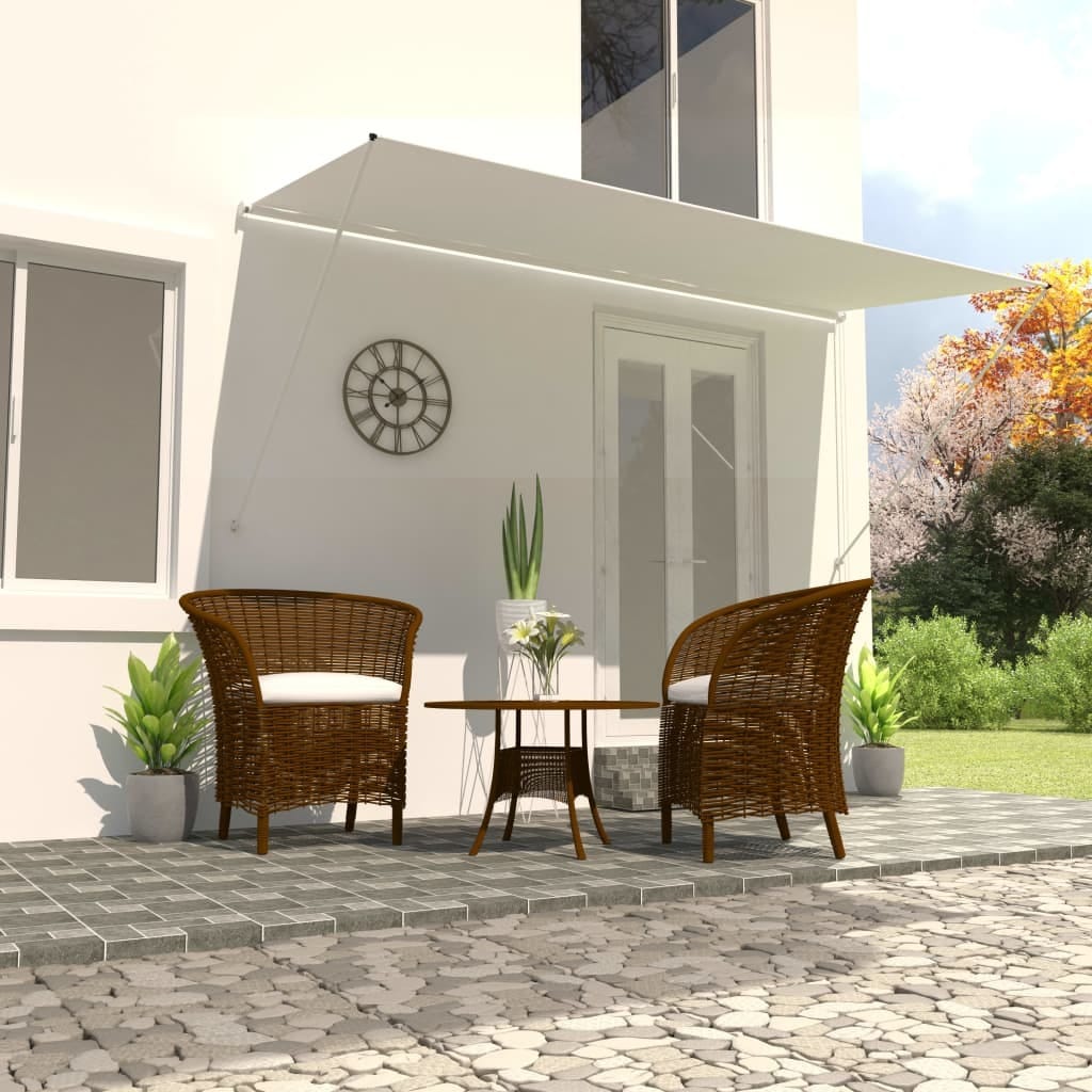 Retractable Awning 157.5"x59.1" Cream