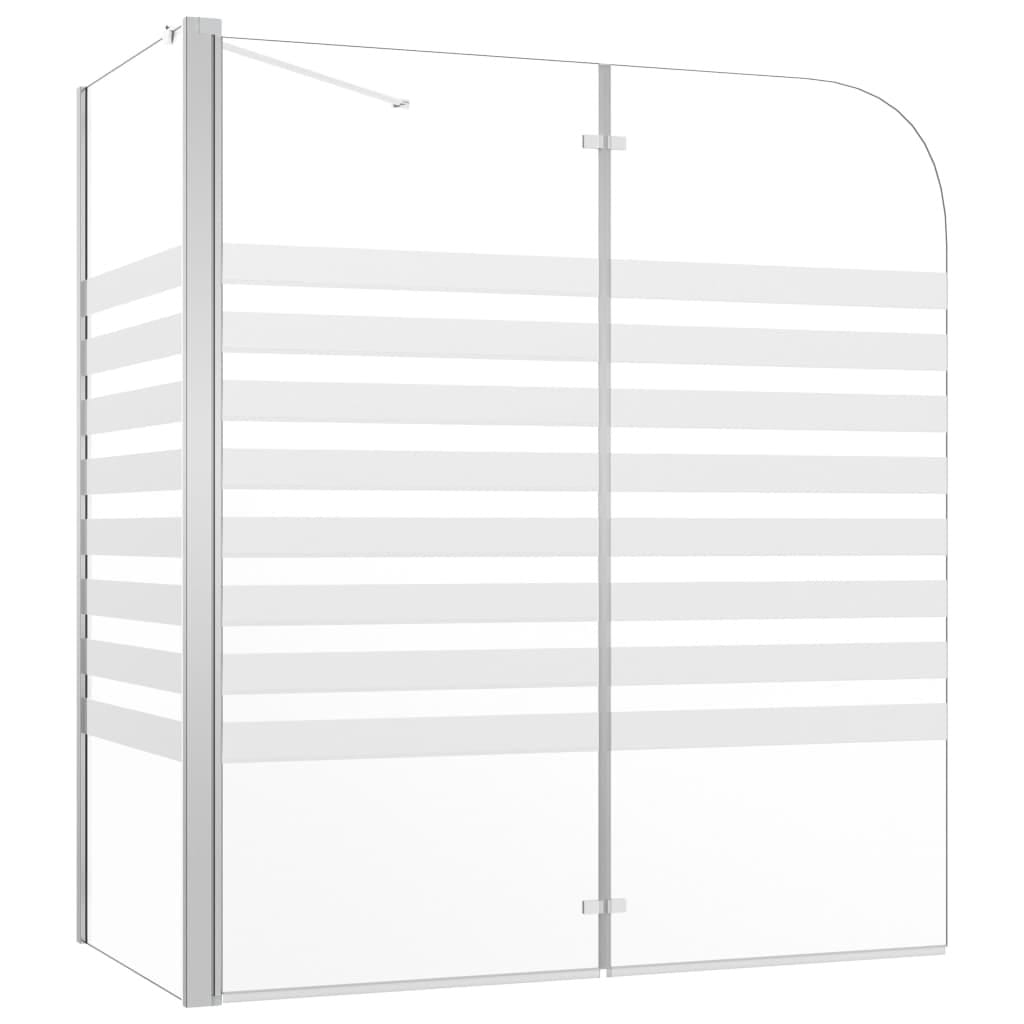 Bath Enclosure 47.2"x26.8"x51.2" Tempered Glass Stripe - Image 2
