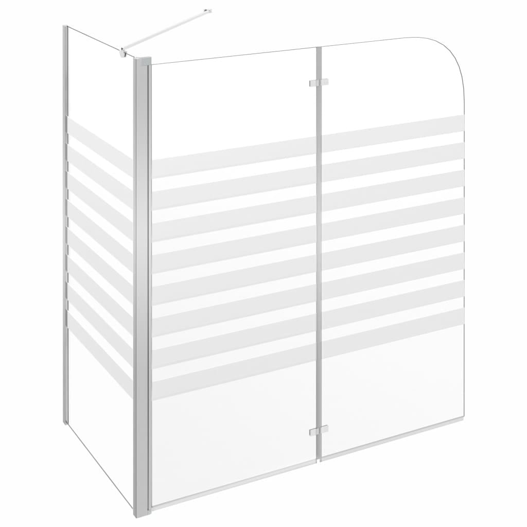 Bath Enclosure 47.2"x26.8"x51.2" Tempered Glass Stripe - Image 4