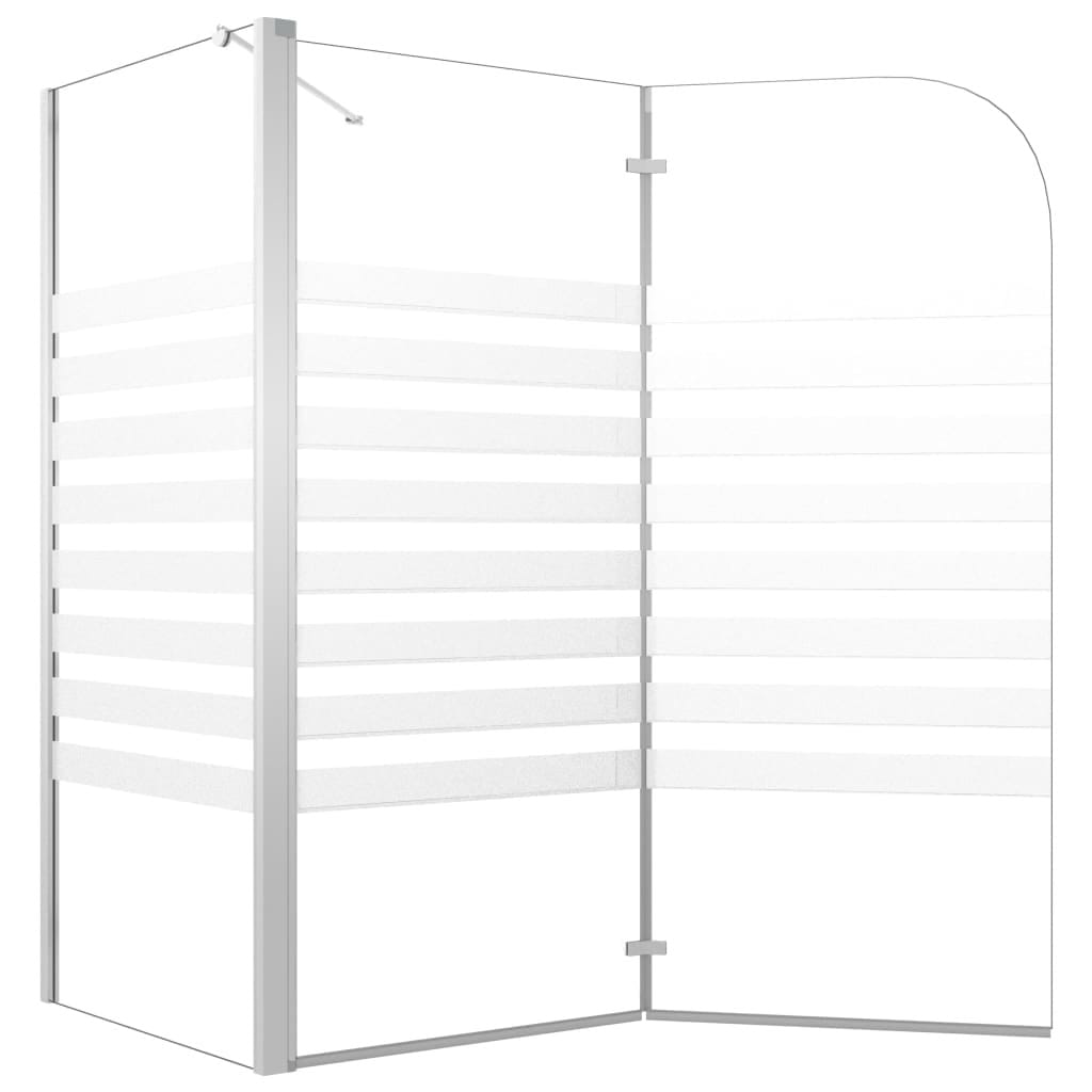 Bath Enclosure 47.2"x26.8"x51.2" Tempered Glass Stripe - Image 7