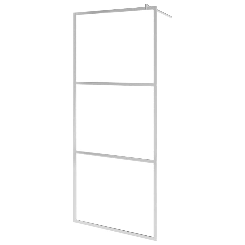 Walk-in Shower Wall with Whole Frosted ESG Glass 45.3"x76.8 - Image 2