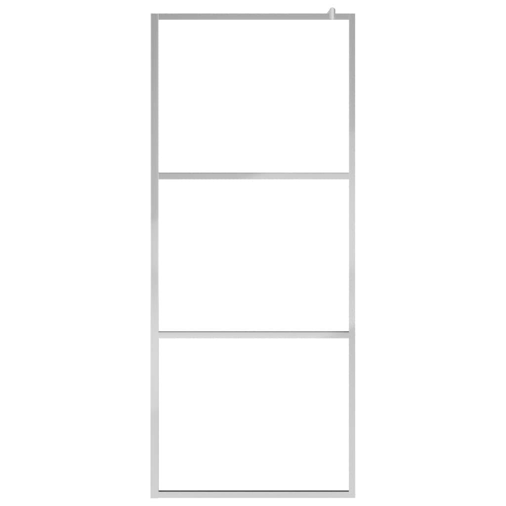 Walk-in Shower Wall with Whole Frosted ESG Glass 45.3"x76.8 - Image 3