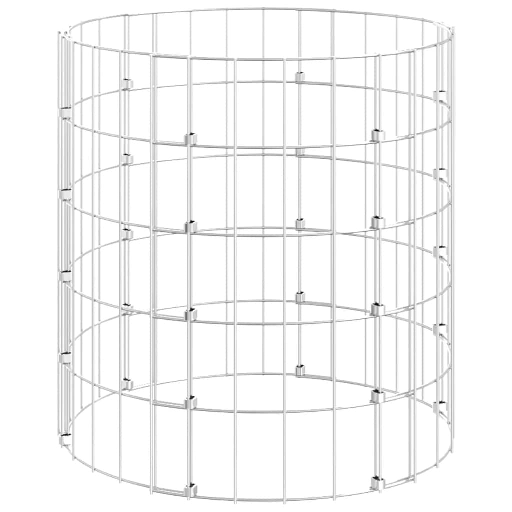 Circular Gabion Pole Galvanized Steel 19.7"x19.7 - Image 2