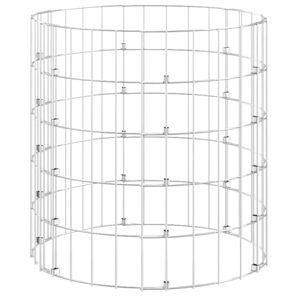 Circular Gabion Pole Galvanized Steel 19.7"x19.7 - Image 3