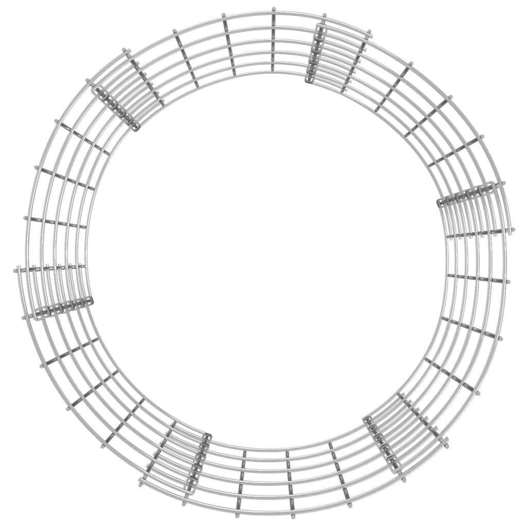Circular Gabion Pole Galvanized Steel 19.7"x19.7 - Image 4