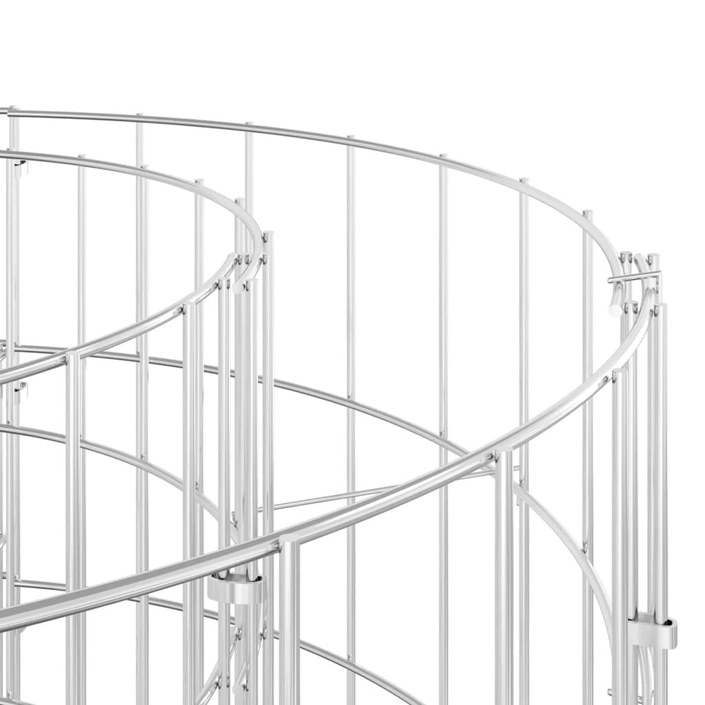Circular Gabion Pole Galvanized Steel 19.7"x19.7 - Image 5