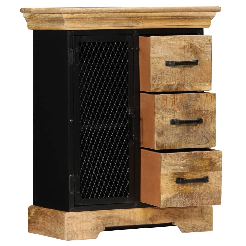 Sideboard 23.6"x11.8"x29.5" Solid Mango Wood - Image 5