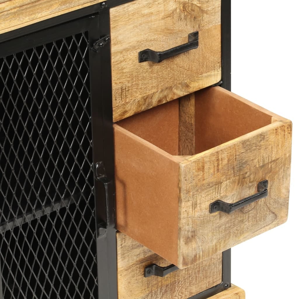 Sideboard 23.6"x11.8"x29.5" Solid Mango Wood - Image 6