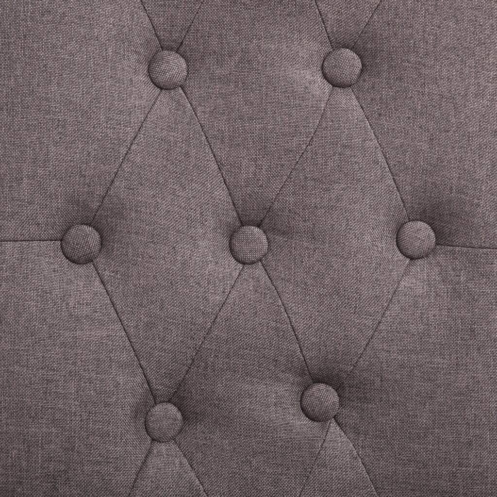 Dining Chairs 6 pcs Taupe Fabric - Image 7