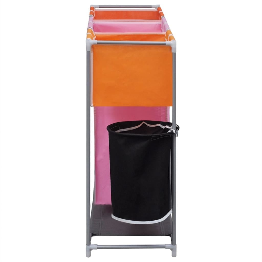 3-Section Laundry Sorter Hampers 2 pcs with a Washing Bin - Image 5