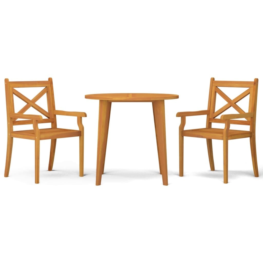  Garden Dining Set Natural wood Solid acacia wood Medium Durable