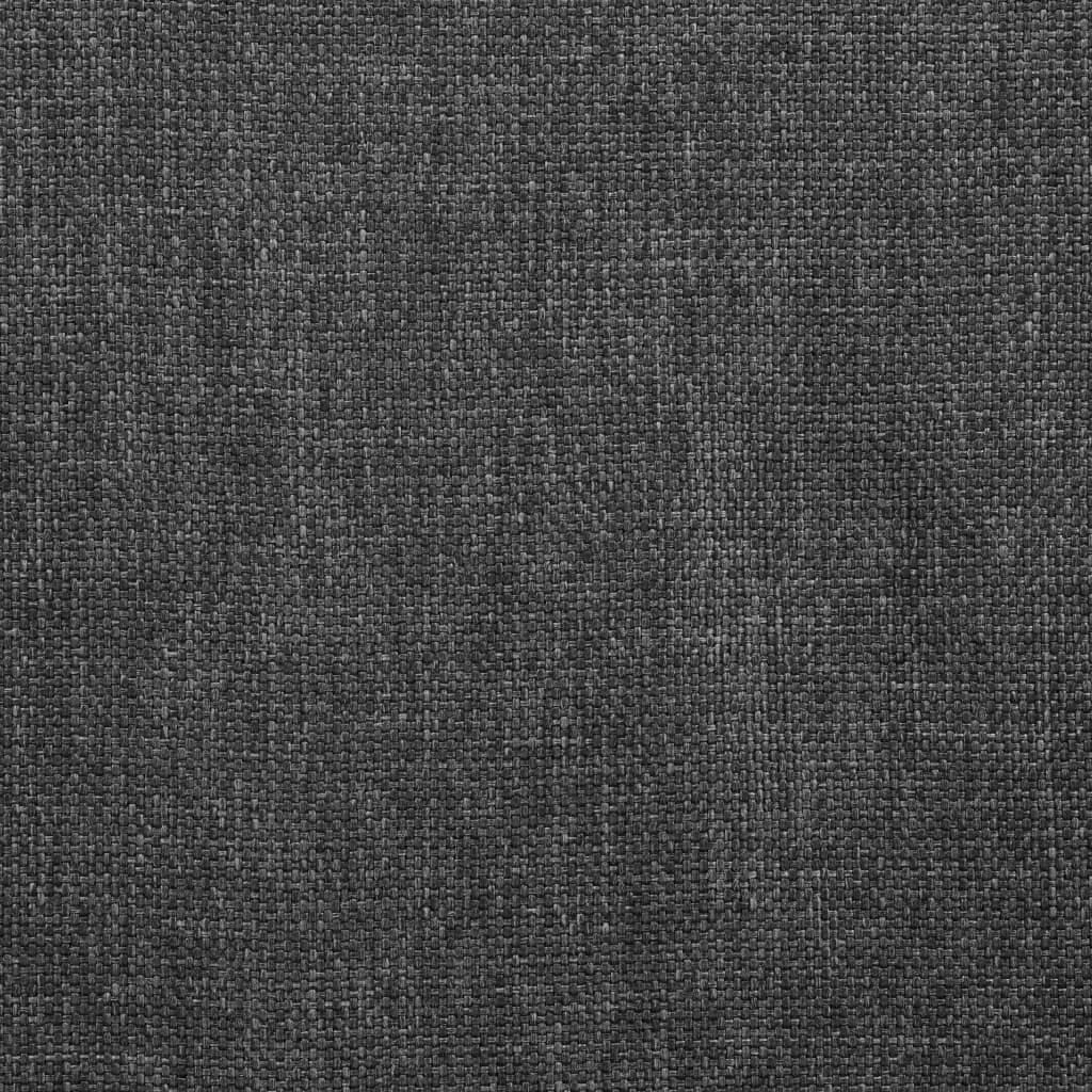 Dining Chairs 4 pcs Dark Gray Fabric - Image 6