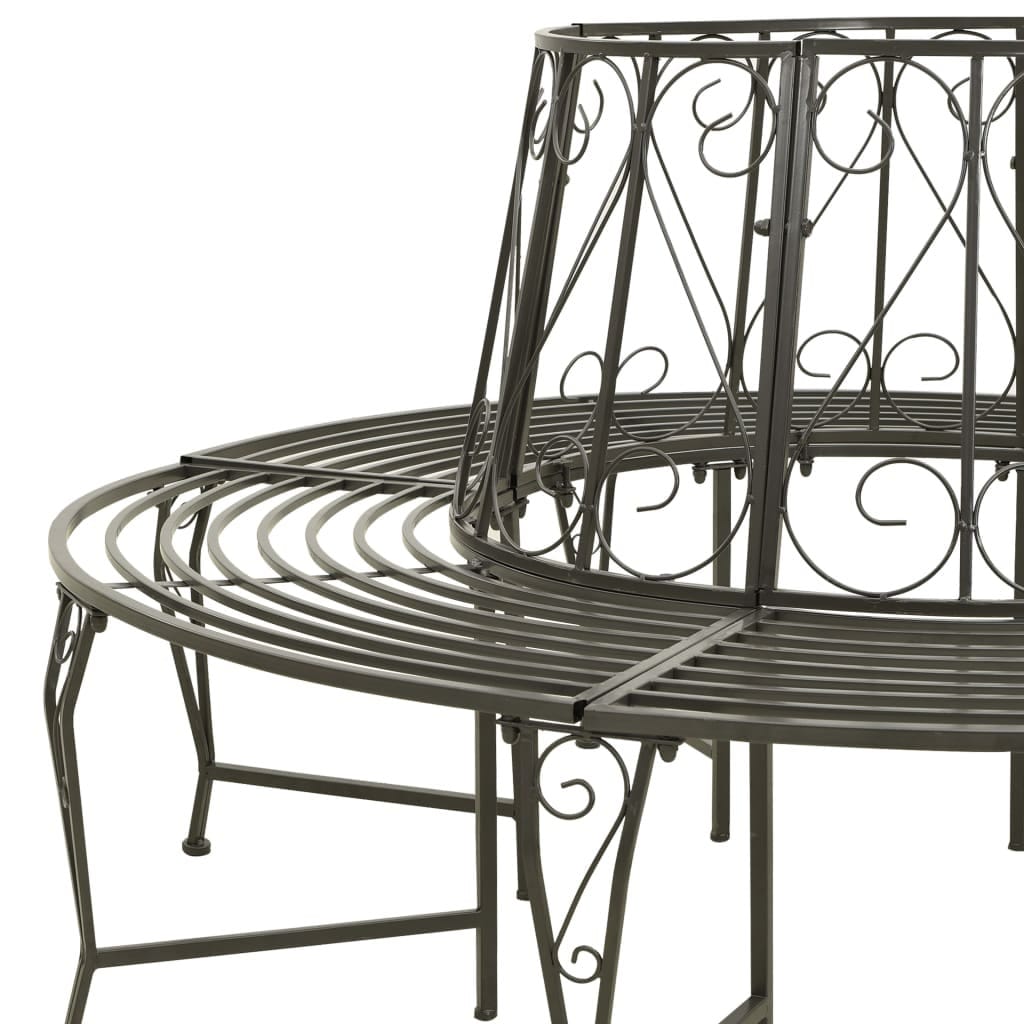 Patio Tree Bench 63" Steel - Image 4