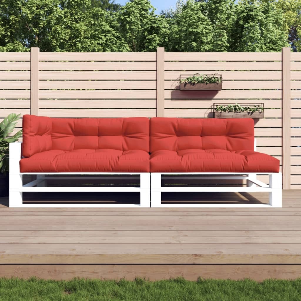 Pallet Cushions 5 pcs Red Fabric