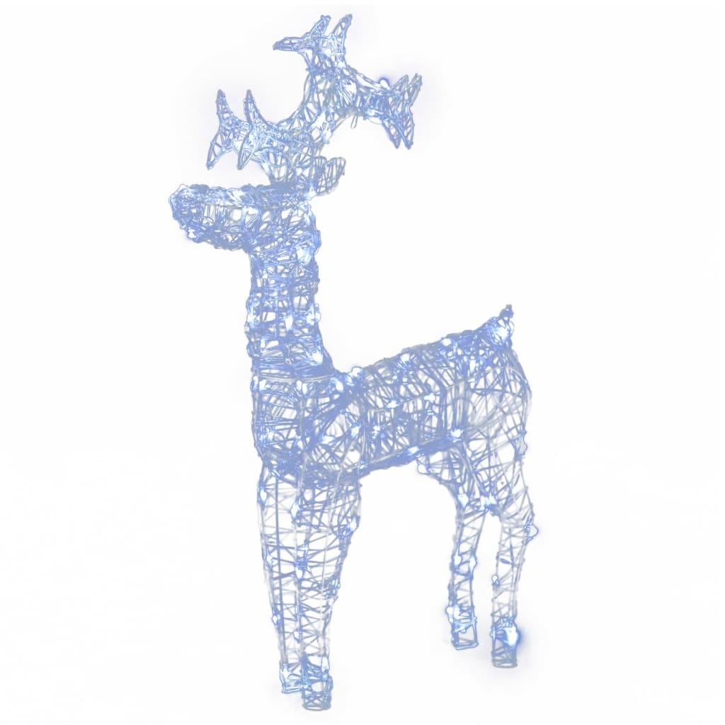 Reindeer Christmas Decorations 3 pcs 23.6"x6.3"x39.4" Acrylic - Image 3