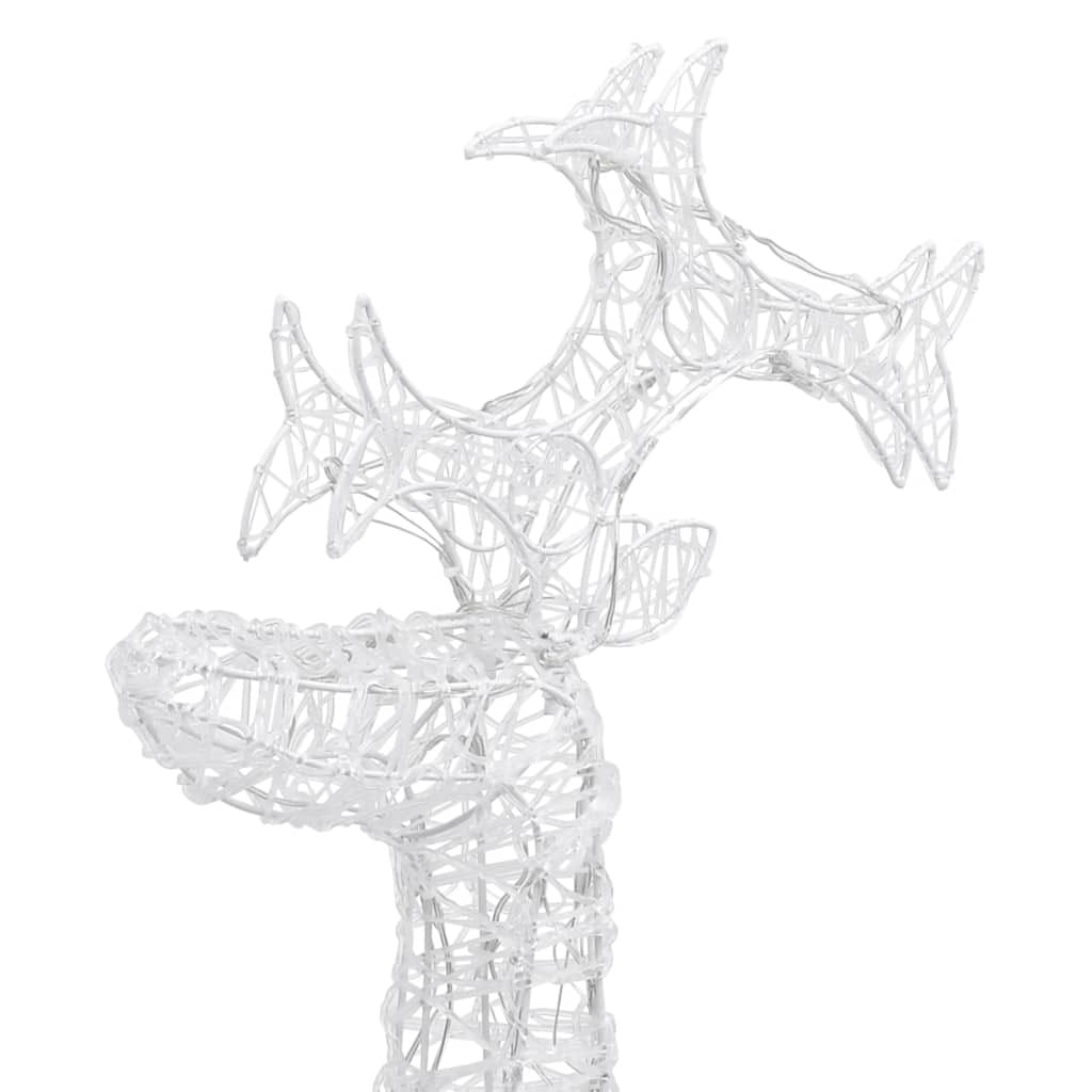 Reindeer Christmas Decorations 3 pcs 23.6"x6.3"x39.4" Acrylic - Image 5