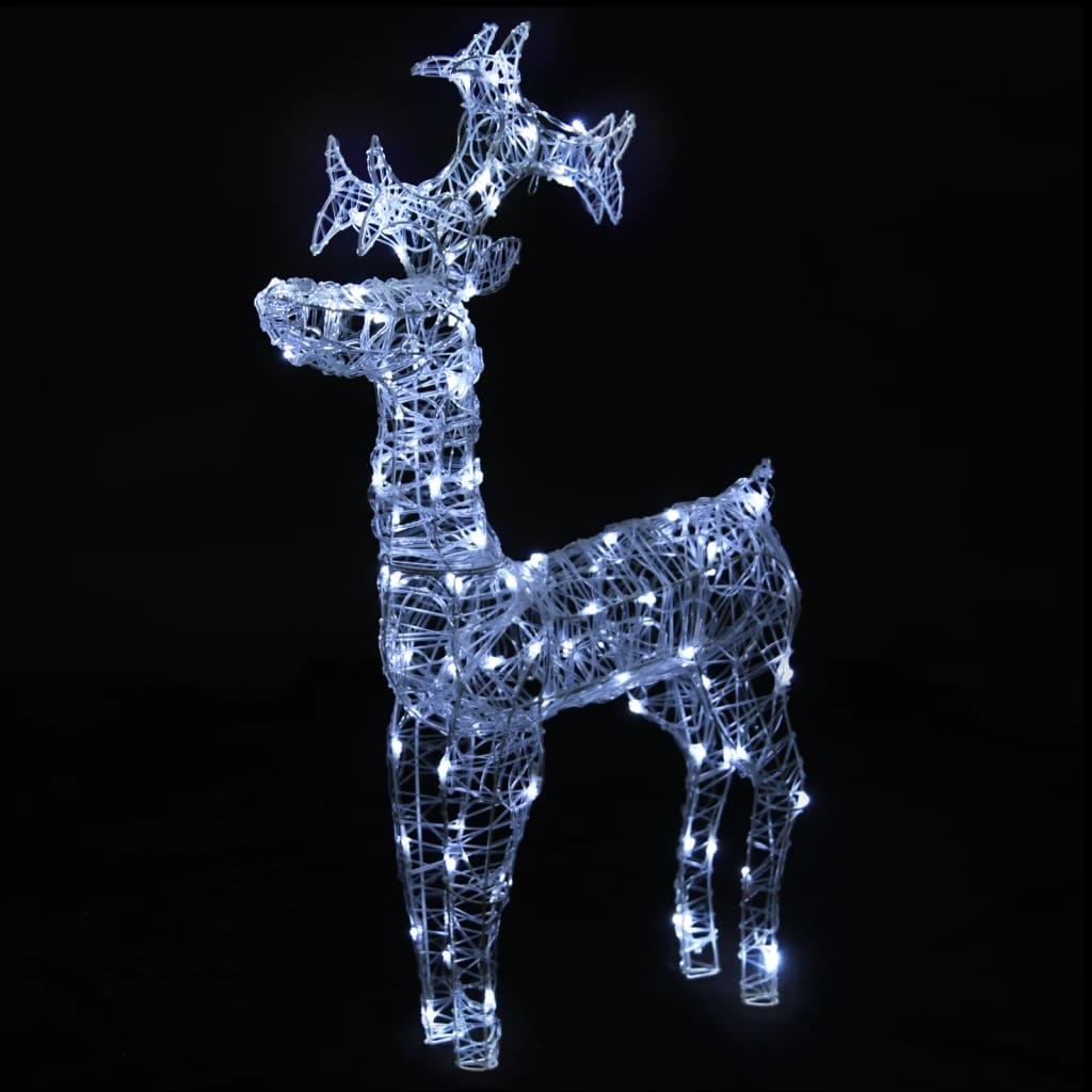 Reindeer Christmas Decorations 3 pcs 23.6"x6.3"x39.4" Acrylic - Image 7
