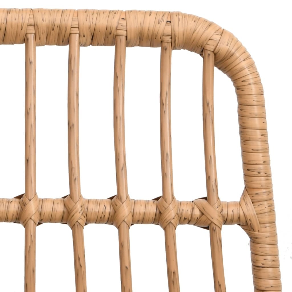 Patio Chairs 2 pcs 18.9"x24.4"x33.1" PE Rattan - Image 7