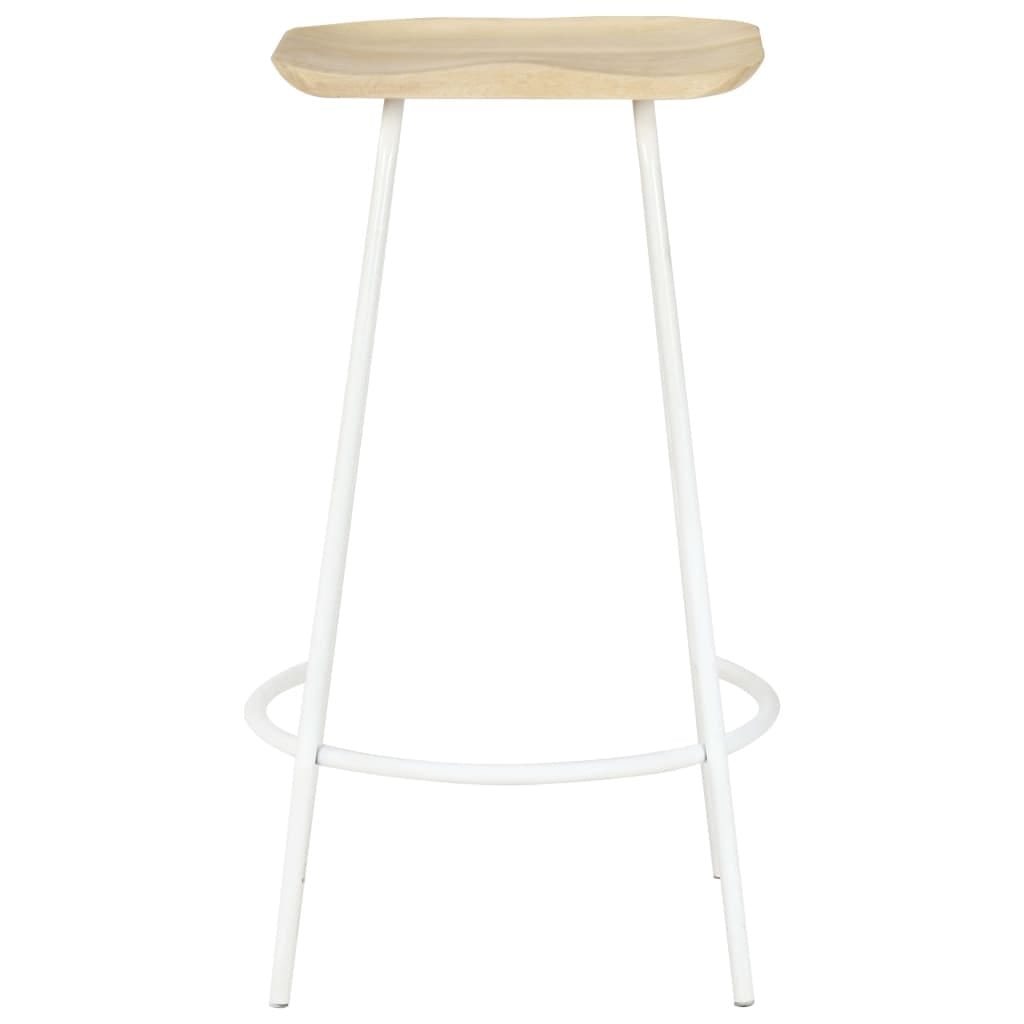 Bar Stools 2 pcs Solid Mango Wood - Image 4