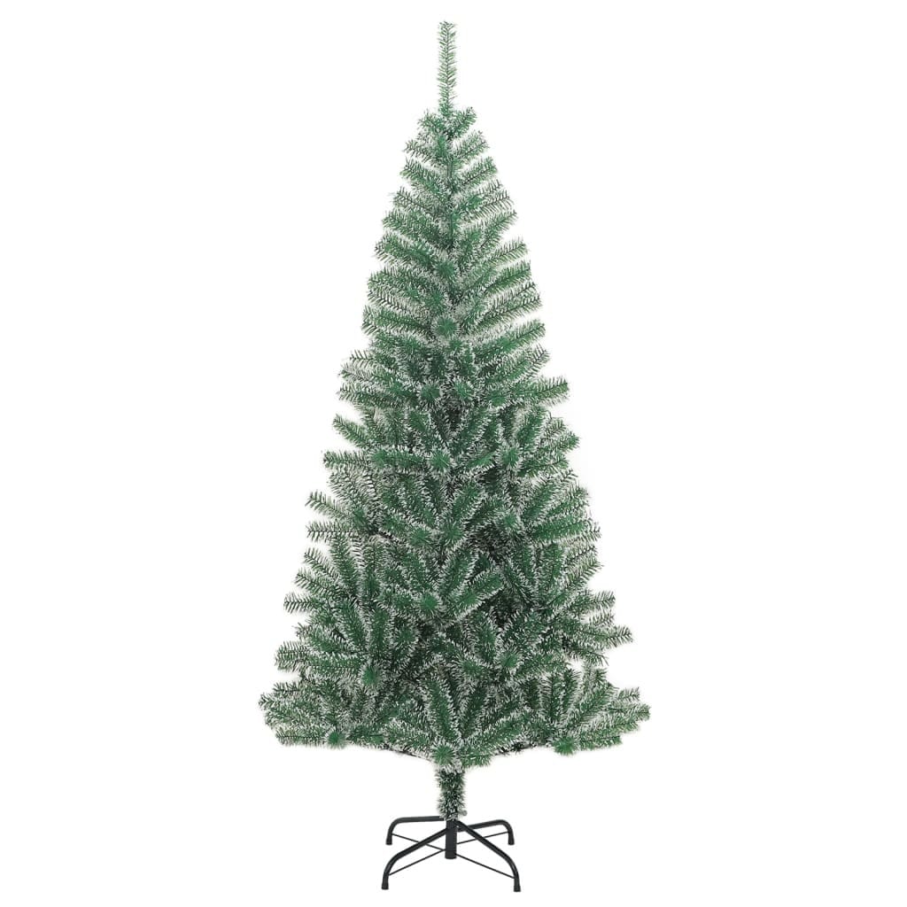 Artificial Christmas Tree 300 LEDs&Ball Set&Flocked Snow 94.5 - Image 5