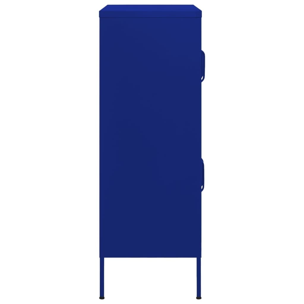 Storage Cabinet Navy Blue 31.5"x13.8"x40" Steel - Image 4