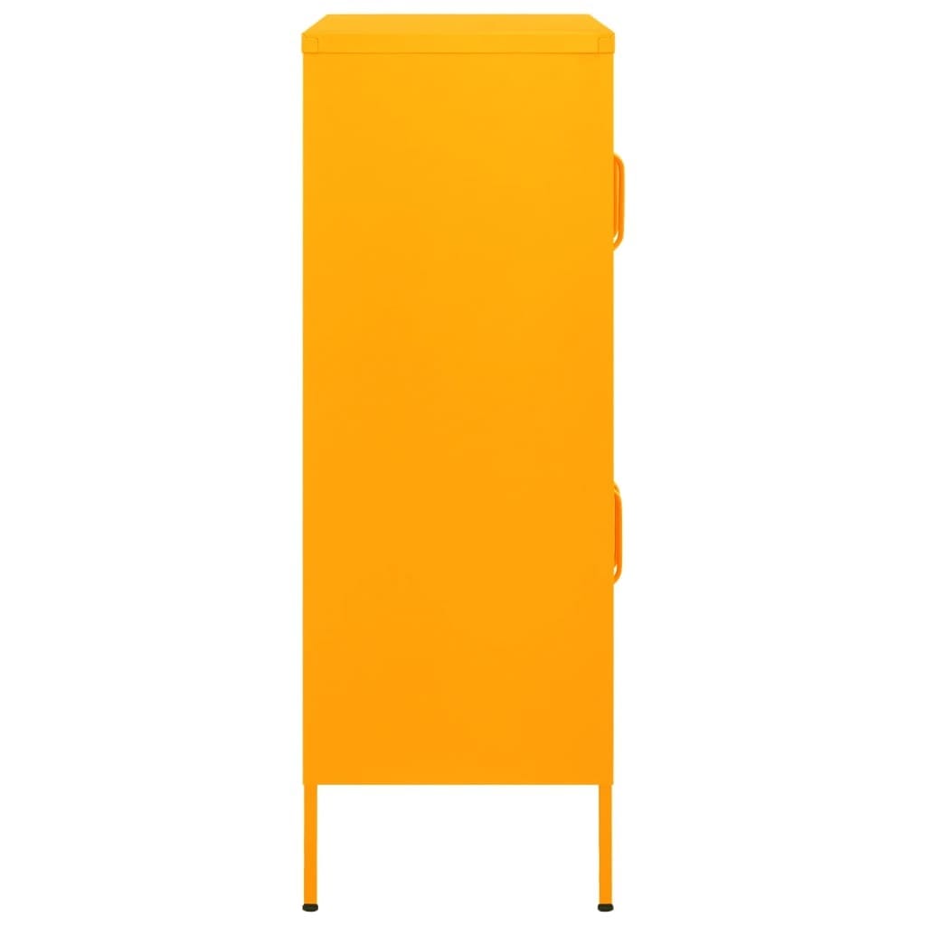 Storage Cabinet Mustard Yellow 31.5"x13.8"x40" Steel - Image 4