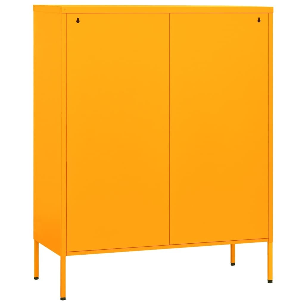 Storage Cabinet Mustard Yellow 31.5"x13.8"x40" Steel - Image 5