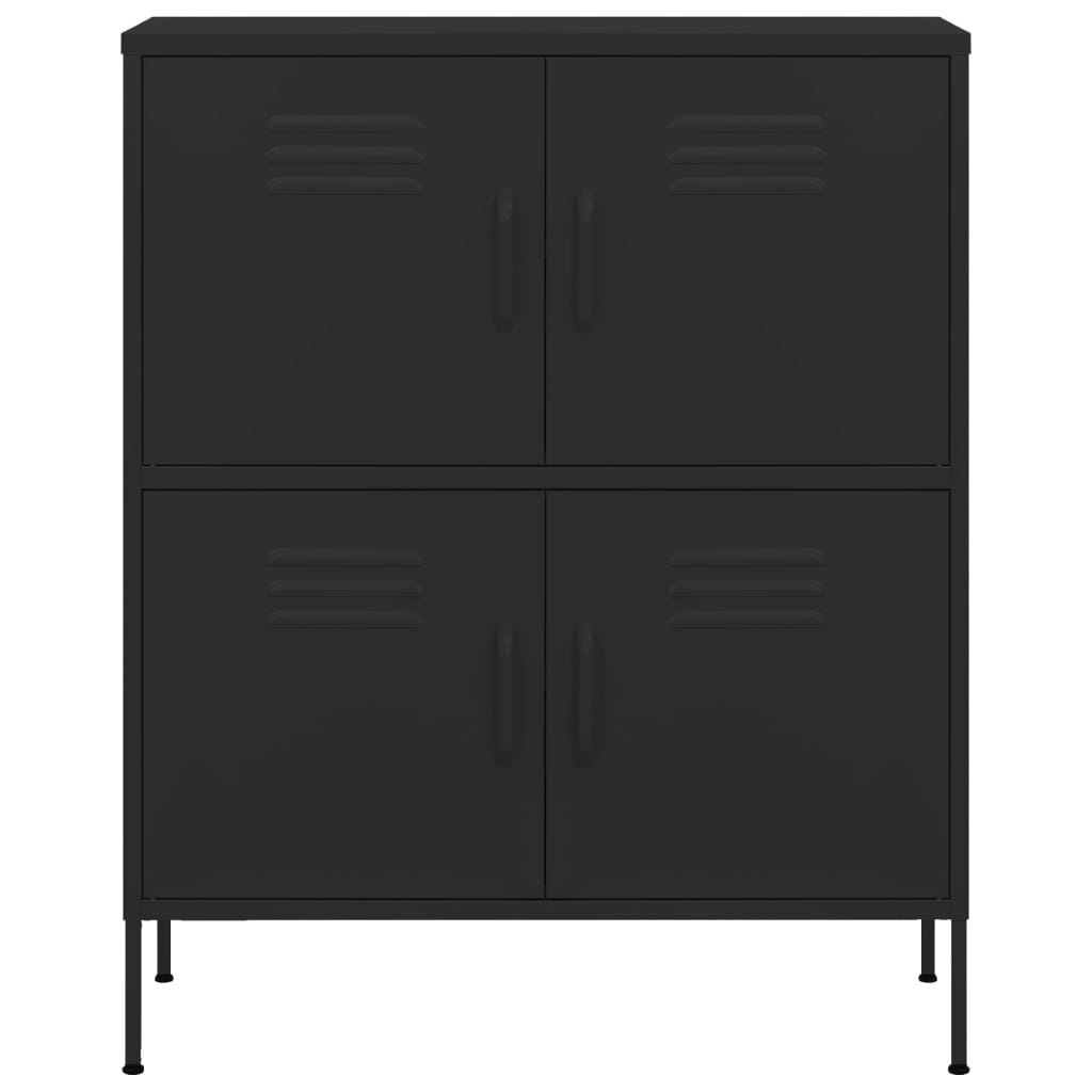 Storage Cabinet Black 31.5"x13.8"x40" Steel - Image 3