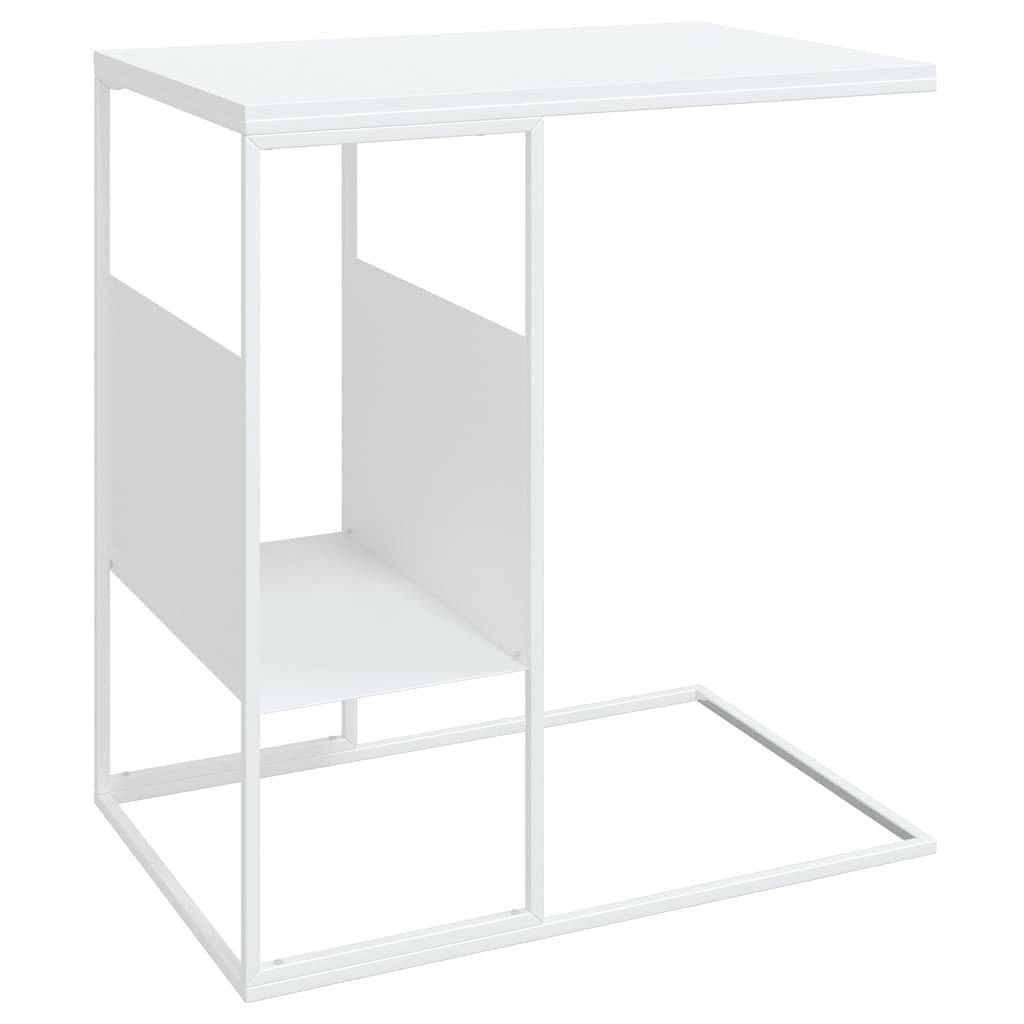 Side Table White 21.7"x14.2"x23.4" Engineered Wood - Picture 2 of 6