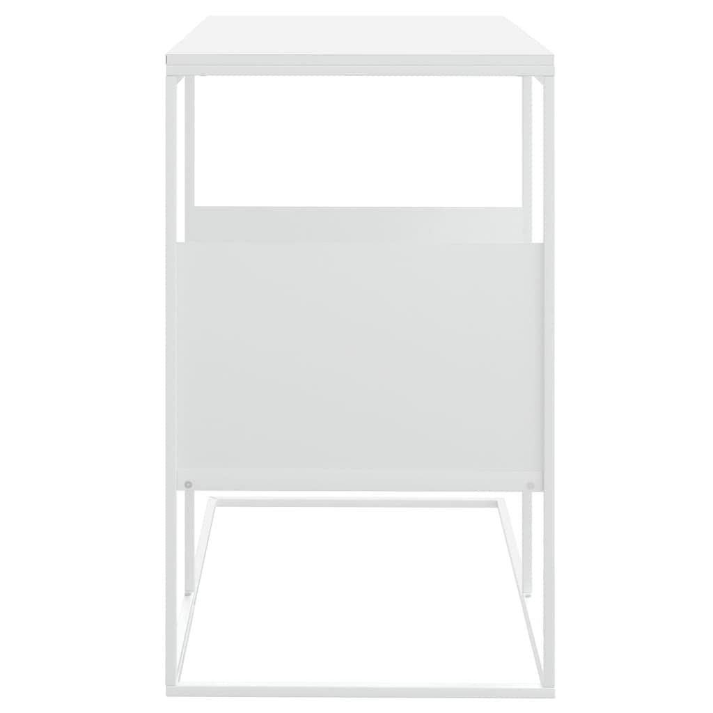 Side Table White 21.7"x14.2"x23.4" Engineered Wood - Picture 4 of 6