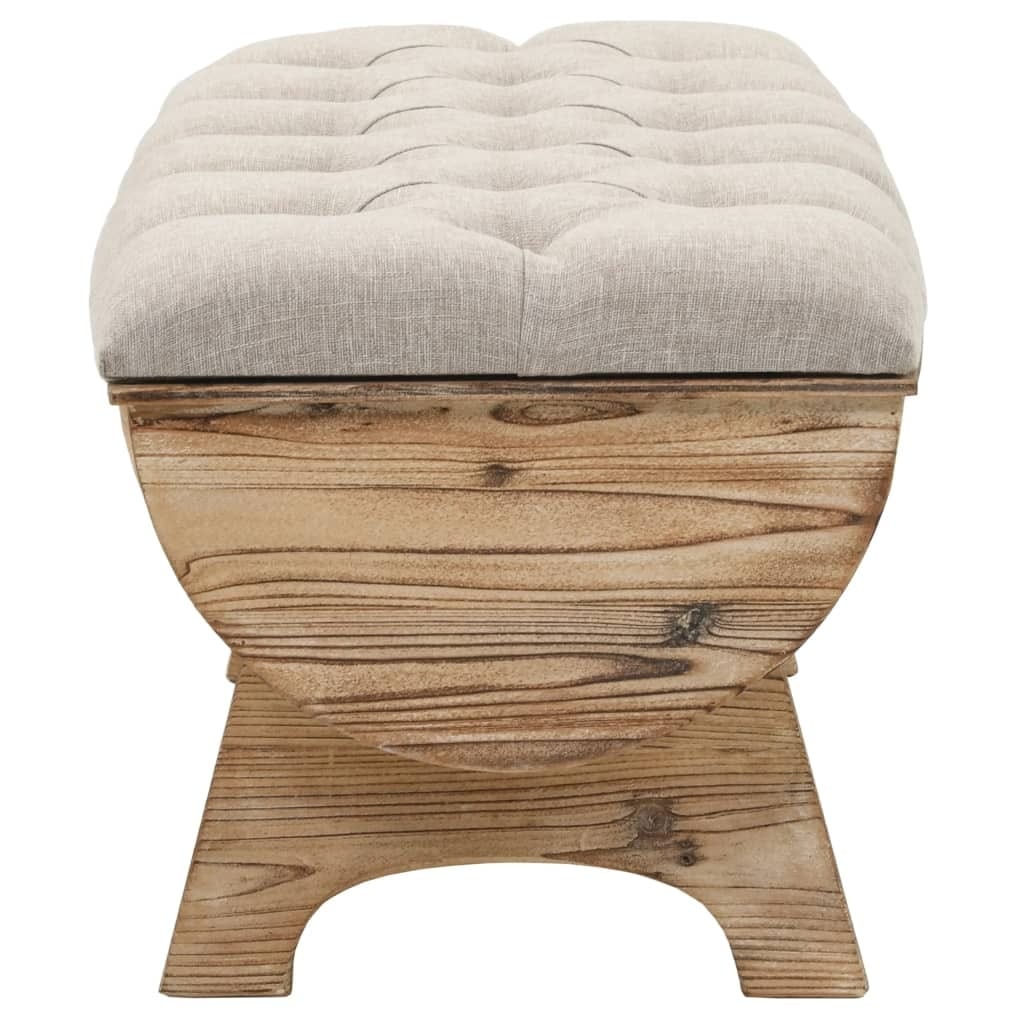 Storage Bench 40.6" Solid Wood Fir - Image 3