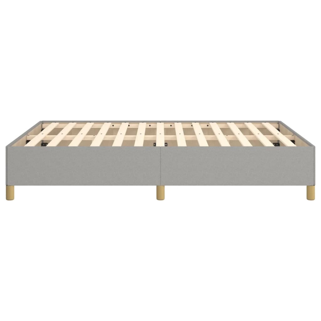 Bed Frame without Mattress Light Gray 53.9"x74.8" Full Fabric - Image 6